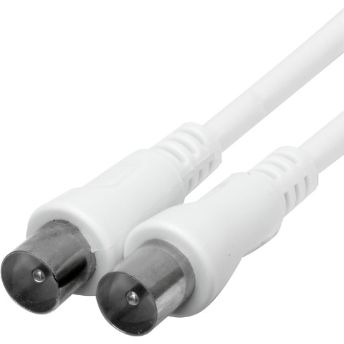 RF Cable Male to Male 1.5m (White) - RMU/CAB/0069N