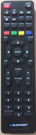 Replacement remote control - RMC/CBU/0001 - RMC/CBU/0001