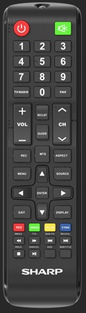 Replacement remote control - RMC/EXL/0003N - RMC/EXL/0003N