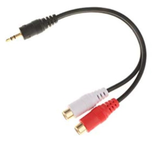 3.5mm to RCA Phono Adaptor Cable - RMU/CAB/0036